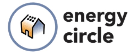 Energy Circle logo with illustration of home